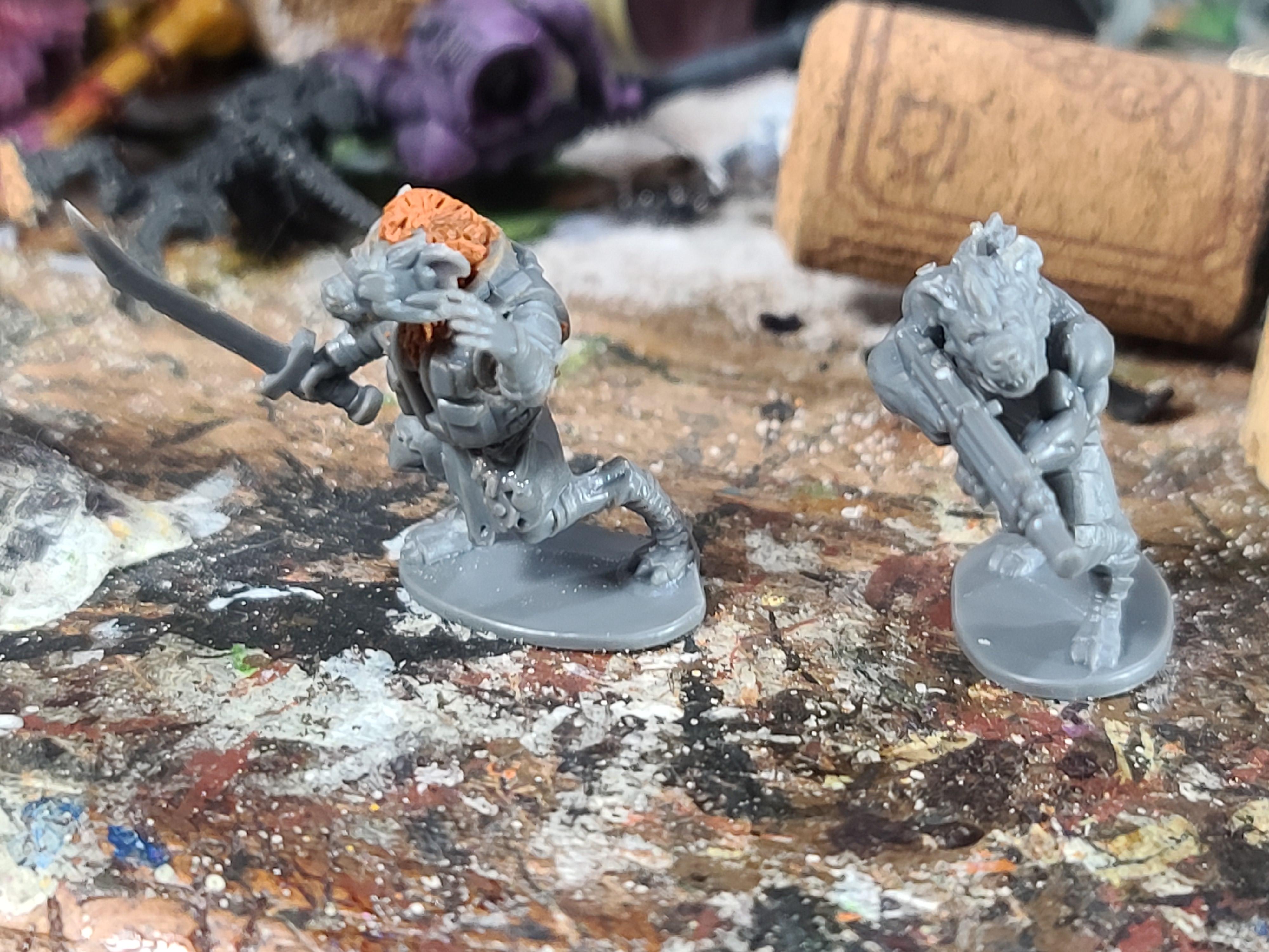 Conversion Frostgrave Gnoll Kitbash Reptillian Overlords Space Nam